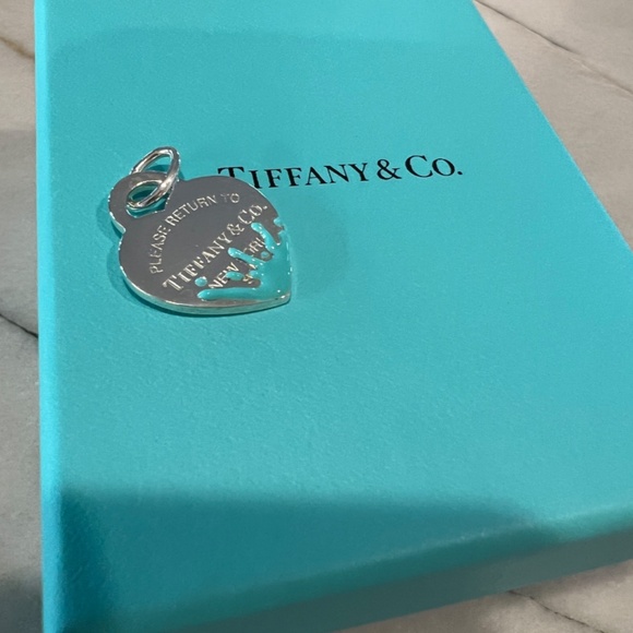 NWT Please Return to Tiffany Blue Splash Charm Large Size - Picture 4 of 4